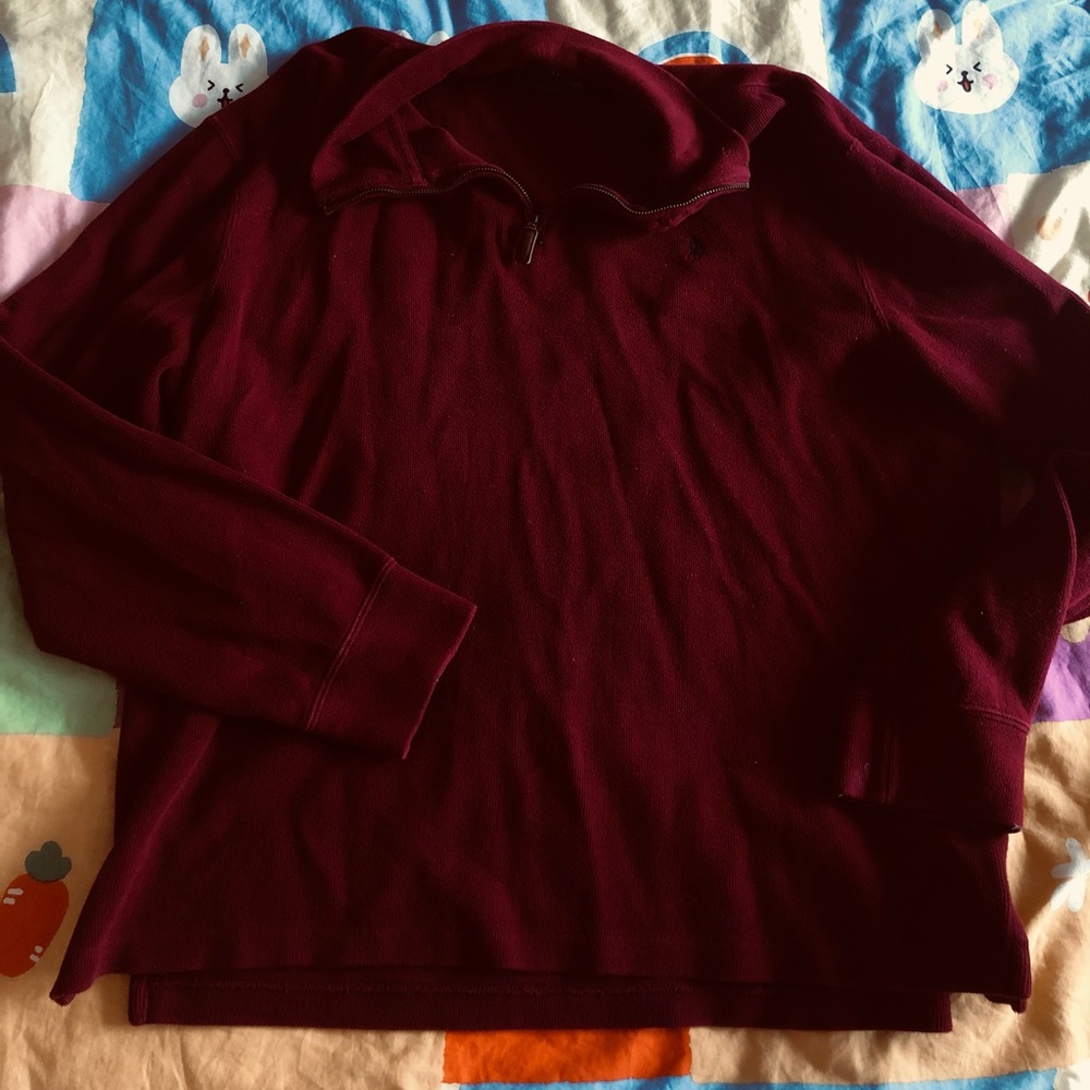 Maroon Ralph Lauren Quarter Zip
